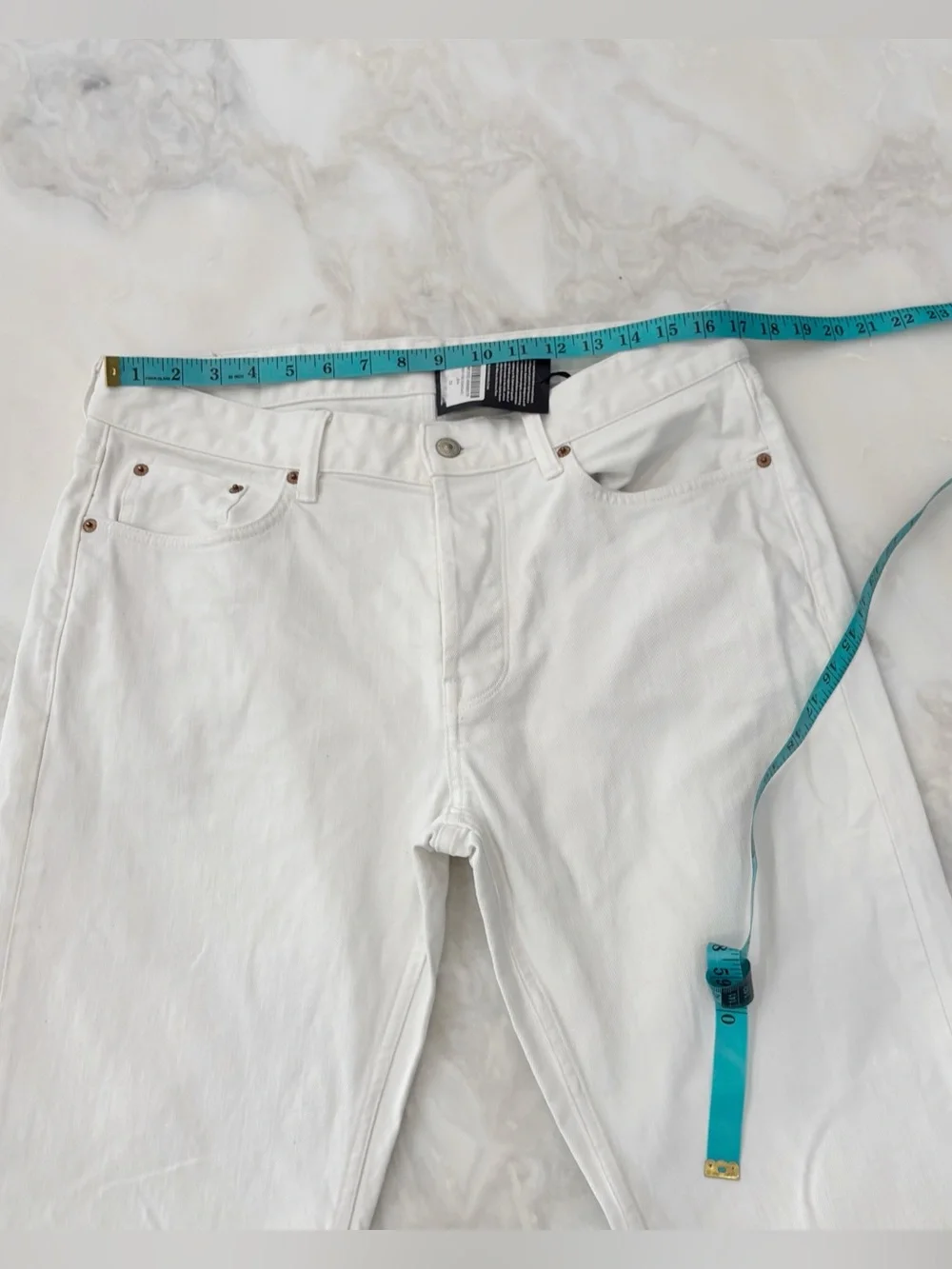 Buck Mason Men’s Ford Standard Fit Denim Jean Size 33x34 White New